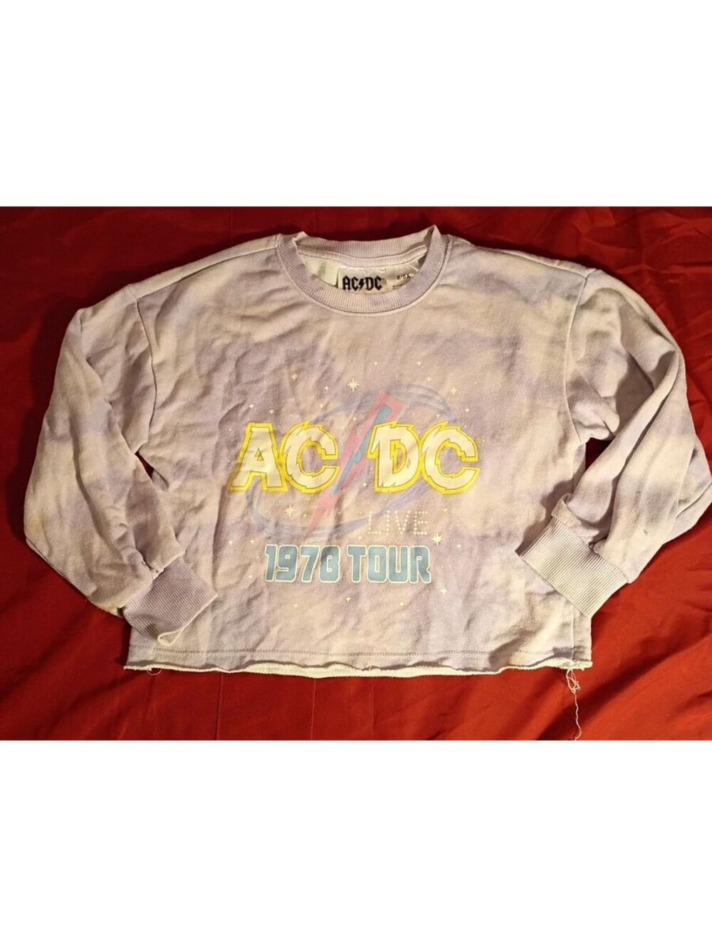 AC/DC 1978 Tour Vintage Style Sweatshirt Size 6/6X